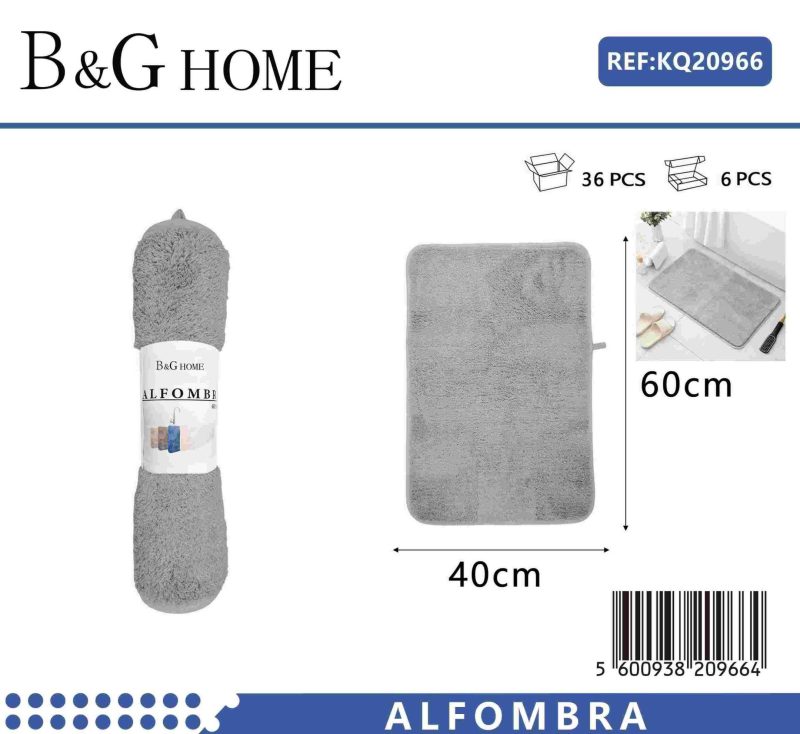 Πατάκι μπάνιου - M0831 - 40x60cm - Grey - 20966 - Image 2