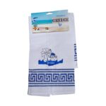 Πετσέτα ποτηρόπανο Souvenir με κέντημα - Σετ 12pcs - Greece - 416051