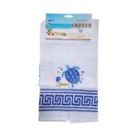 Πετσέτα ποτηρόπανο Souvenir με κέντημα - Σετ 12pcs - Greece - 416075