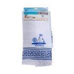 Πετσέτα ποτηρόπανο Souvenir με κέντημα - Σετ 12pcs - Greece - 416150
