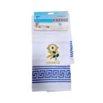 Πετσέτα ποτηρόπανο Souvenir με κέντημα - Σετ 12pcs - Greece - 416211