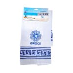 Πετσέτα ποτηρόπανο Souvenir με κέντημα - Σετ 12pcs - Greece - 416280