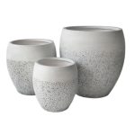 ΣΕΤ 3ΤΜΧ ΓΛΑΣΤΡΕΣ FB94718 FIBERCLAY ΛΕΥΚΟ Φ55x54.5Υεκ