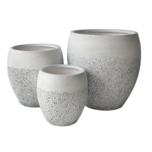 ΣΕΤ 3ΤΜΧ ΓΛΑΣΤΡΕΣ FB94718 FIBERCLAY ΛΕΥΚΟ Φ55x54.5Υεκ