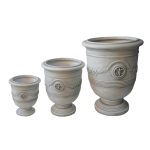 ΣΕΤ 3ΤΜΧ ΓΛΑΣΤΡΕΣ ΜΕ ΑΝΑΓΛΥΦΟ FB94729 FIBERCLAY-ΣΕ ΥΠΟΛΕΥΚΟ Φ57.5x72.5Υεκ