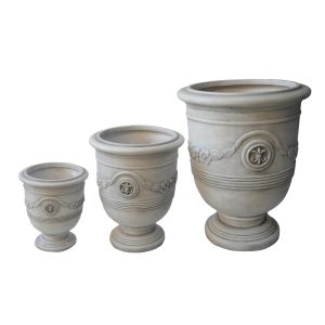 ΣΕΤ 3ΤΜΧ ΓΛΑΣΤΡΕΣ ΜΕ ΑΝΑΓΛΥΦΟ FB94729 FIBERCLAY-ΣΕ ΥΠΟΛΕΥΚΟ Φ57.5x72.5Υεκ