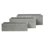 ΣΕΤ 3ΤΜΧ ΓΛΑΣΤΡΕΣ ΟΡΘΟΓΩΝΙΕΣ FB94723 FIBERCLAY ΓΚΡΙ 81x30.5x30.5Υεκ.