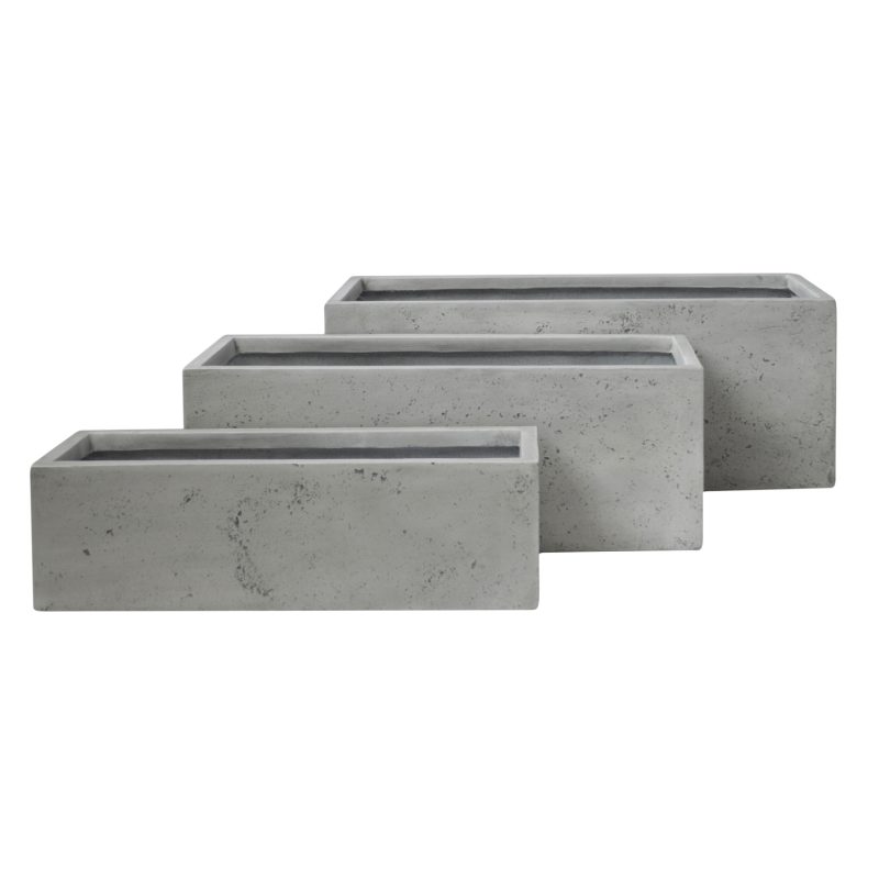 ΣΕΤ 3ΤΜΧ ΓΛΑΣΤΡΕΣ ΟΡΘΟΓΩΝΙΕΣ FB94723 FIBERCLAY ΓΚΡΙ 81x30.5x30.5Υεκ.