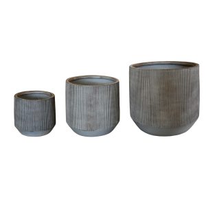 ΣΕΤ 3ΤΜΧ ΓΛΑΣΤΡΕΣ ΣΤΡΟΓΓΥΛΕΣ FB94724 FIBERCLAY-ΧΡΩΜΑ CEMENT Φ59x55Υεκ