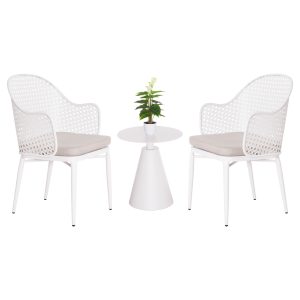 ΣΕΤ LOUNGE 3TMX ΕΞ.ΧΩΡΟΥ FB921106.02 ΑΛΟΥΜΙΝΙΟ ΣΕ ΛΕΥΚΟ