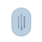 Σαπουνοθήκη μπάνιου πλαστική - Light Blue - 21682