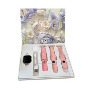 Σετ Smartwatch με 3 λουράκια - Z99 Mini - 064984 - Pink