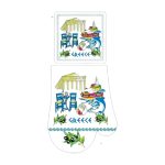 Σετ γάντι & πιάστρα φούρνου Souvenir - Greece - 241828