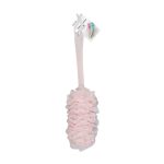 Σφουγγάρι μπάνιου δίχτυ με λαβή - Light Pink - 26186