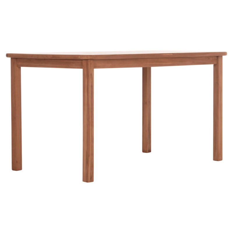 ΤΡΑΠΕΖΙ ΟΡΘΟΓΩΝΙΟ FB918123 ΞΥΛΟ TEAK--ΦΥΣΙΚΟ 140x80x76Υεκ. - Image 4