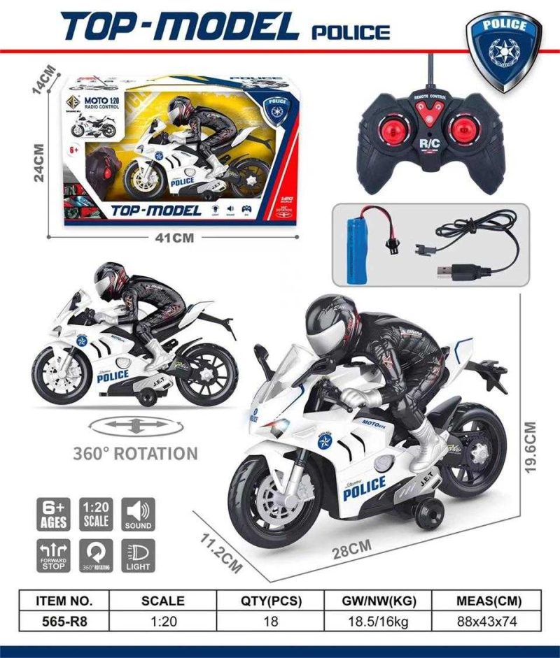 Τηλεκατευθυνόμενη μοτοσυκλέτα Police - 565-R8 - 215541 - Image 2