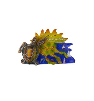 Tουριστικό μαγνητάκι Souvenir – Σετ 12pcs - Resin Magnet - Chalkidiki - 678080