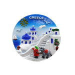 Tουριστικό μαγνητάκι Souvenir – Σετ 12pcs - Resin Magnet - Greece - 678247