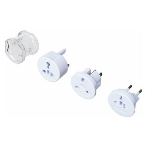 Σετ με 3 αντάπτορες που διαθέτουν βύσματα για πρίζες Ευρώπης