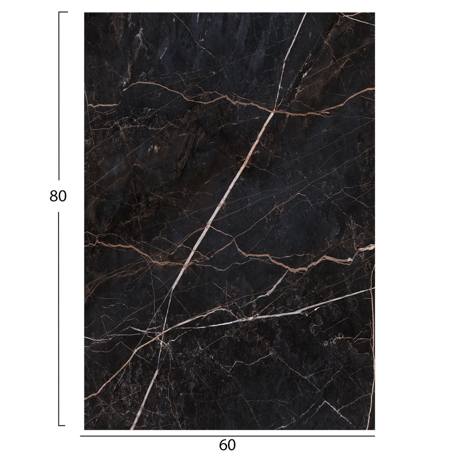 ΕΠΙΦΑΝΕΙΑ ΤΡΑΠΕΖΙΟΥ HPL ΟΡΘΟΓΩΝΙΑ FB96350.34 BLACK MARBLE 60x80εκ. - Image 2