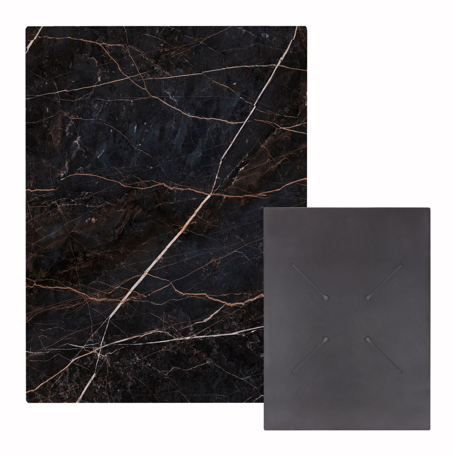 ΕΠΙΦΑΝΕΙΑ ΤΡΑΠΕΖΙΟΥ HPL ΟΡΘΟΓΩΝΙΑ FB96350.34 BLACK MARBLE 60x80εκ.