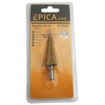 Πολυτρύπανο κατασκευασμένο απο HSS ατσάλι για εφαρμογή σε πιστολέτα. Κατάλληλο για τρύπημα μεταλλικών ελασμάτων. Με βαθμίδες για εύκολη εργασία 4 έως 20 χιλιοστά.