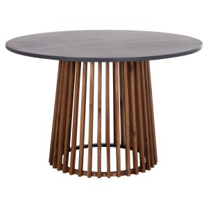 ΤΡΑΠΕΖΙ ΣΤΡΟΓΓΥΛΟ ΕΞ.ΧΩΡΟΥ FB96235 ΞΥΛΟ ΑΚΑΚΙΑΣ-CEMENT TOP Φ120x77Υεκ