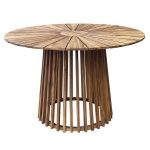 ΤΡΑΠΕΖΙ ΤΡΑΠΕΖΑΡΙΑΣ ΕΞ.ΧΩΡΟY FB96234 ΞΥΛΟ ΑΚΑΚΙΑΣ-ΜΕΤΑΛΛΟ Φ120x76Υεκ