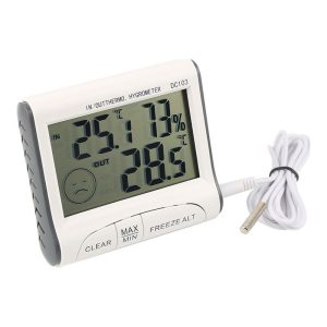 ΤΟ ΘΕΡΜΟΜΕΤΡΟ/ΥΓΡΑΣΙΟΜΕΤΡΟ ΠΑΡΕΧΕΙ ΕΝΔΕΙΞΕΙΣ ΘΕΡΜΟΚΡΑΣΙΑΣ ΚΑΙ ΥΓΡΑΣΙΑΣ ΕΣΩΤΕΡΙΚΟΥ ΚΑΙ ΕΞΩΤΕΡΙΚΟΥ ΧΩΡΟΥ