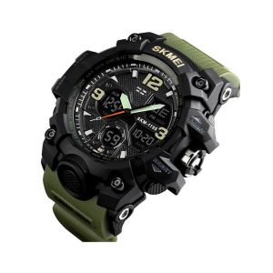 Ψηφιακό/αναλογικό ρολόι χειρός – Skmei - 1155 - Green