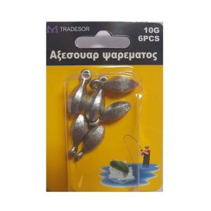 Βαρίδια αλιείας με θηλιά - 10gr - 4pcs - 830163