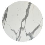 ΕΠΙΦΑΝΕΙΑ ΤΡΑΠΕΖΙΟΥ HPL ΣΤΡΟΓΓΥΛΗ FB96351.31 ΛΕΥΚΟ ΜΑΡΜΑΡΟ Φ120εκ.