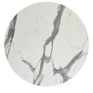 ΕΠΙΦΑΝΕΙΑ ΤΡΑΠΕΖΙΟΥ HPL ΣΤΡΟΓΓΥΛΗ FB96351.31 ΛΕΥΚΟ ΜΑΡΜΑΡΟ Φ120εκ.