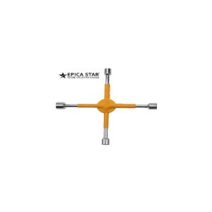 Το μπουλονόκλειδο τροχών αυτοκινήτου της εταιρείας Epica Star χρησιμοποιείται για το σφίξιμο και το λύσιμο μπουλονιών. Το σχήμα "σταυρός" που διαθέτει του επιτρέπει την άσκηση μεγάλης ροπής