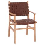 ΠΟΛΥΘΡΟΝΑ FB99328.11 ΤΟΟΝ ΞΥΛΟ ΜΕ PU ΚΑΦΕ 61x59x86Y εκ.