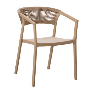 ΠΟΛΥΘΡΟΝΑ ΠΟΛΥΠΡΟΠΥΛΕΝΙΟΥ FB96240.03 ΚΑΠΟΥΤΣΙΝΟ ΜΕ ΜΠΕΖ ΣΧΟΙΝΙ 55x53.5x74Υεκ.