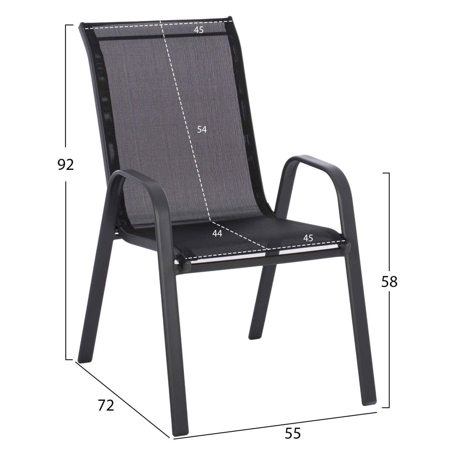 ΣΕΤ ΤΡΑΠΕΖΑΡΙΑΣ ΕΞ.ΧΩΡΟΥ FB95193.13 ΤΡΑΠΕΖΙ ΜΕ 4 ΠΟΛΥΘΡΟΝΕΣ--ΜΑΥΡΟ - Image 2