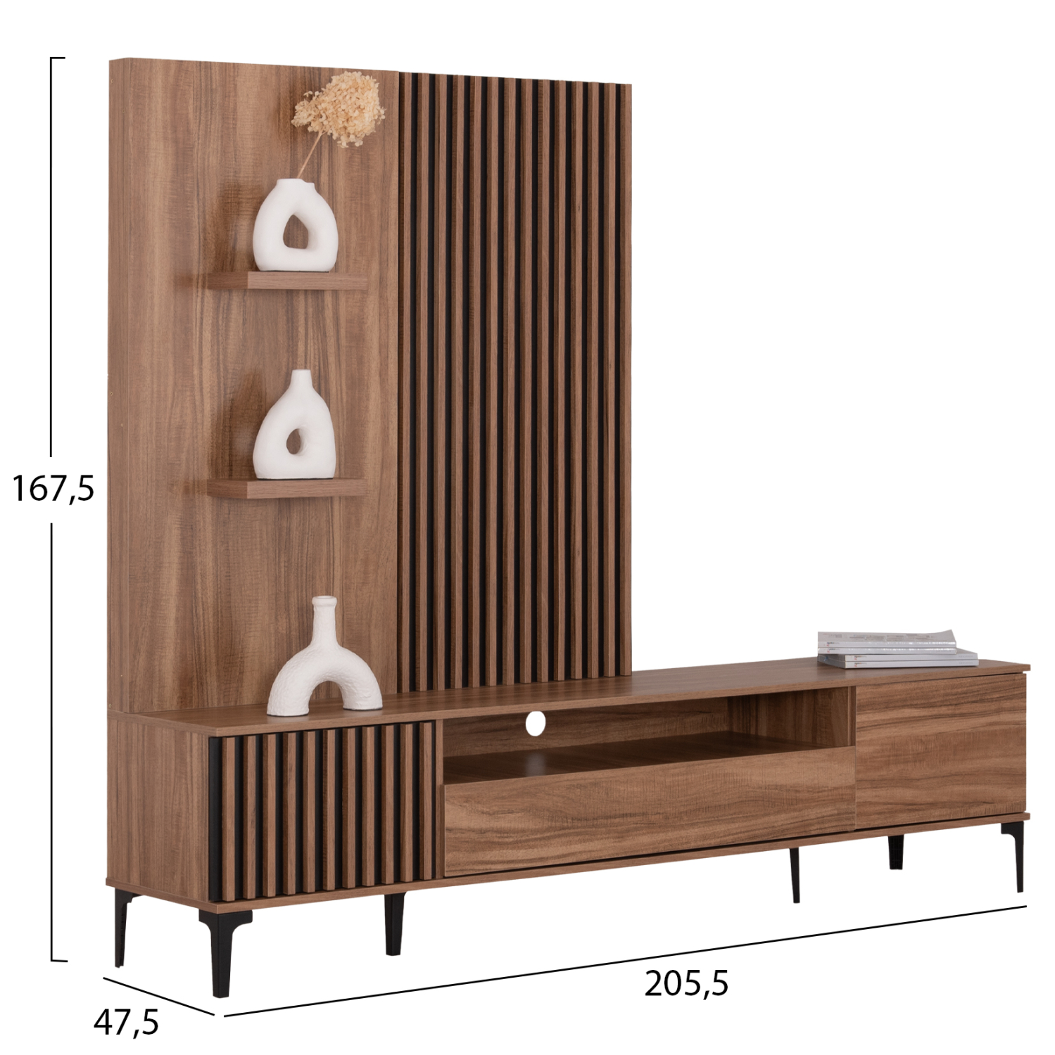 ΣΥΝΘΕΣΗ ΣΑΛΟΝΙΟΥ 3ΤΜΧ FB921092 ΤΡΑΠΕΖΙ ΣΑΛΟΝΙΟΥ-ΕΠΙΠΛΟ TV-ΒΙΤΡΙΝΑ - Image 2