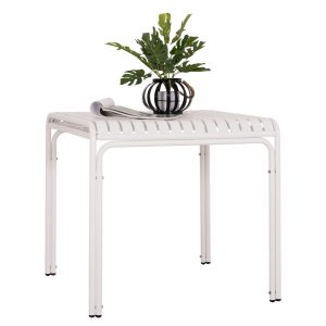 ΤΡΑΠΕΖΙ ΤΕΤΡΑΓΩΝΟ ΑΛΟΥΜΙΝΙΟΥ FB96338.02 ΛΕΥΚΟ 80x80x75Υεκ.