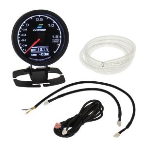 Αναλογικό μπαρόμετρο με ψηφιακή οθόνη LCD 12V 62mm Greddy. Κατάλληλο για όλα τα αυτοκίνητα με κινητήρες turbo. Διαθέτει 34 αποχρώσεις φωτισμού και επιλογή ανάμεσα σε 3 ήχους προειδοποίησης όταν η πίεση του αέρα φτάνει στο μέγιστο όριο.