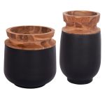 ΔΙΑΚΟΣΜΗΤΙΚΑ ΒΑΖΑ ΔΑΠΕΔΟΥ 2ΤΜΧ FB921140.01 FIBER CEMENT ΜΑΥΡΟ-ΞΥΛΟ ΤΕΑΚ 47Υ & 60Υεκ