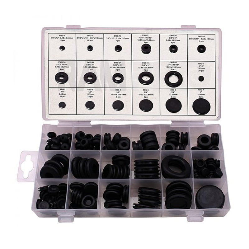 0 -RING ροδέλες & τάπες σετ 125 τεμαχίων - Grommet assortment z692912 - Image 2