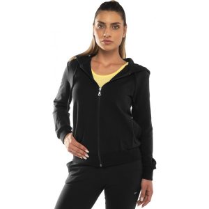 BODYMOVE ΖΑΚΕΤΑ ΓΥΝΑΙΚΕΙΑ ΦΟΥΤΕΡ ΜΕ ΚΟΥΚΟΥΛΑ ΜΑΥΡΟ 1020