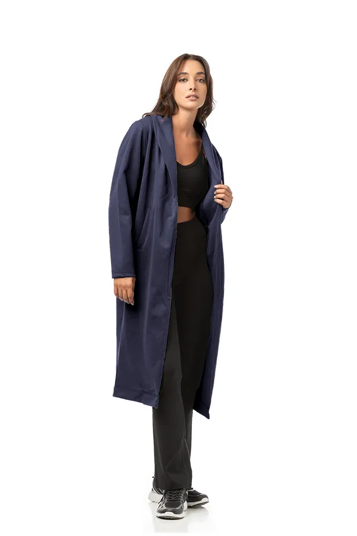 BODYMOVE ΓΥΝΑΙΚΕΙΟ ΠΑΛΤΟ DOUBLE FACE ΜΠΛΕ 1461 - Image 3