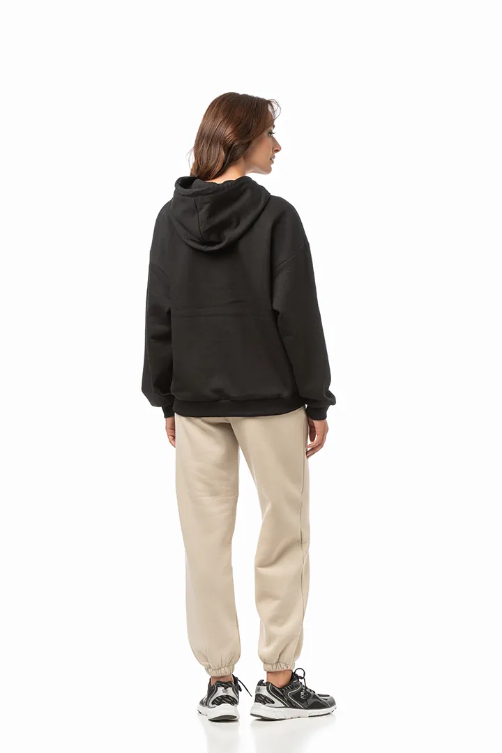 BODYMOVE ΓΥΝΑΙΚΕΙΑ ΦΟΥΤΕΡ ΜΠΛΟΥΖΑ ΜΕ ΚΟΥΚΟΥΛΑ ΜΑΥΡΟ 1471 - Image 4