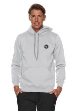 BODYMOVE Μπλούζα UNISEX τρίκλωνη με κουκούλα ΓΚΡΙ ΜΕΛΑΝΖΕ #B003m