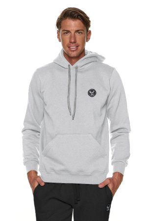 BODYMOVE Μπλούζα UNISEX τρίκλωνη με κουκούλα ΓΚΡΙ ΜΕΛΑΝΖΕ #B003m