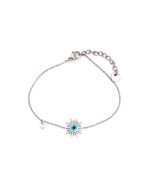 ARDIKA Βραχιόλι με διακοσμητικό ματάκι JN-B110 - Ασημί Βραχιόλια > Αλυσίδες - Γυναικείες > Αξεσουάρ | FALL- WINTER 2026