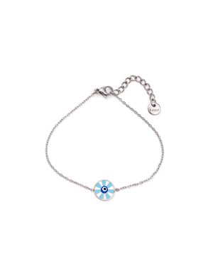 ARDIKA Βραχιόλι με διακοσμητικό ματάκι JN-B111 - Ασημί Βραχιόλια > Αλυσίδες - Γυναικείες > Αξεσουάρ | FALL- WINTER 2026