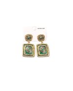 ARDIKA Κρεμαστό σκουλαρίκι OO-S423 - Πράσινο Σκουλαρίκια > Κρεμαστά Σκουλαρίκια > Αξεσουάρ | FALL- WINTER 2026